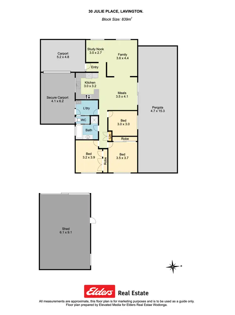 Floorplan of Homely house listing, 30 Julie Place, Lavington NSW 2641