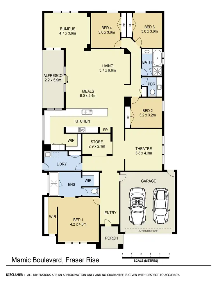 Floorplan of Homely house listing, 8 Mamic Boulevard, Fraser Rise VIC 3336