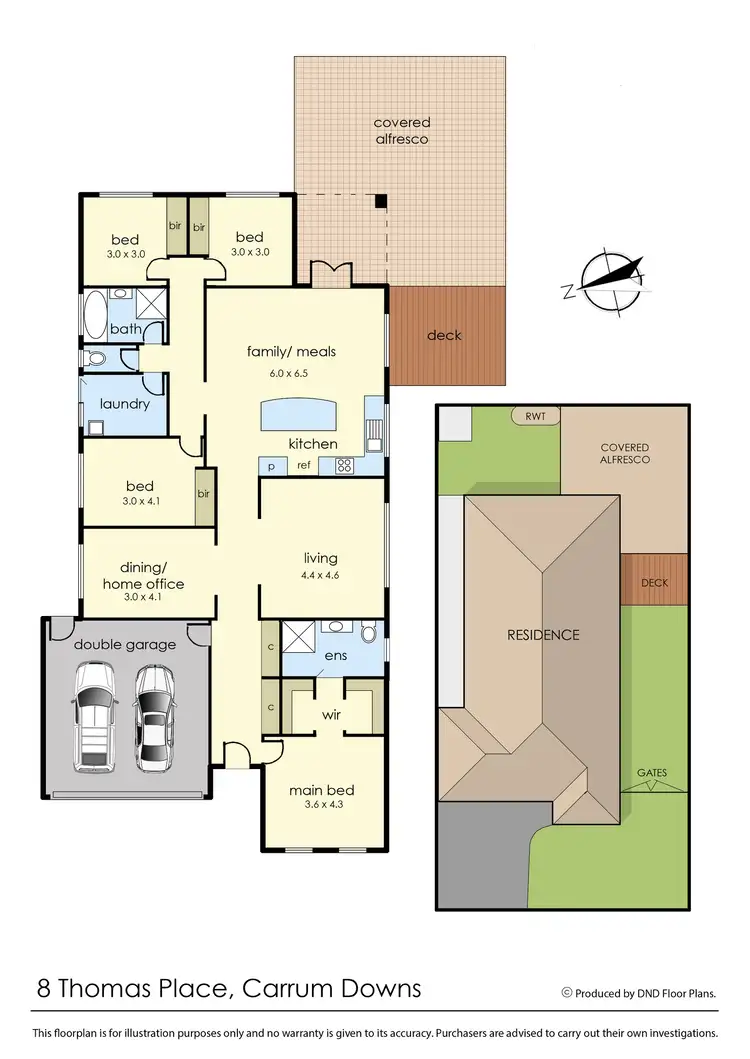 Floorplan of Homely house listing, 8 Thomas Place, Carrum Downs VIC 3201