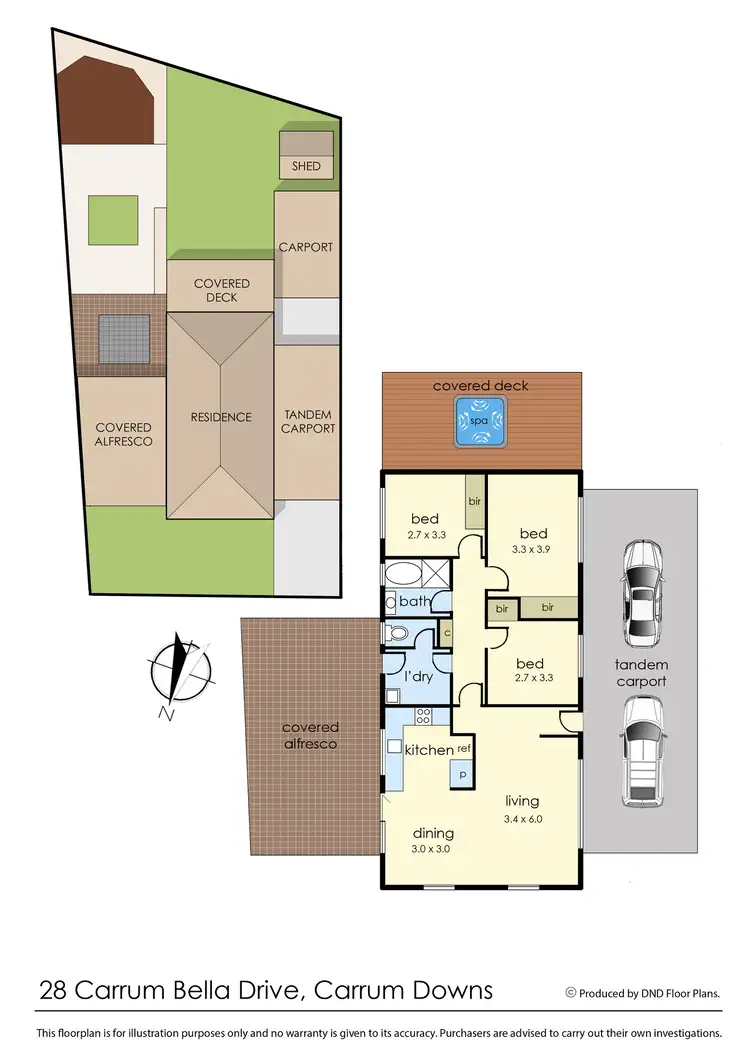 Floorplan of Homely house listing, 28 Carrum Bella Drive, Carrum Downs VIC 3201