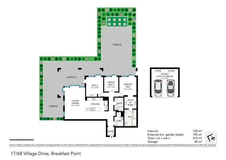 Floorplan of Homely apartment listing, 17/68 Village Drive, Breakfast Point NSW 2137
