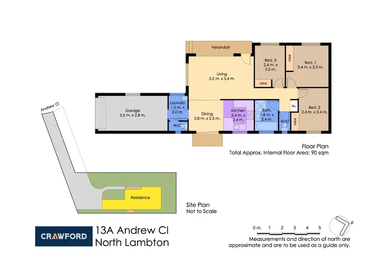 Floorplan of Homely house listing, 13A Andrew Close, North Lambton NSW 2299