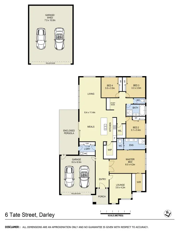 Floorplan of Homely house listing, 6 Tate Street, Bacchus Marsh VIC 3340