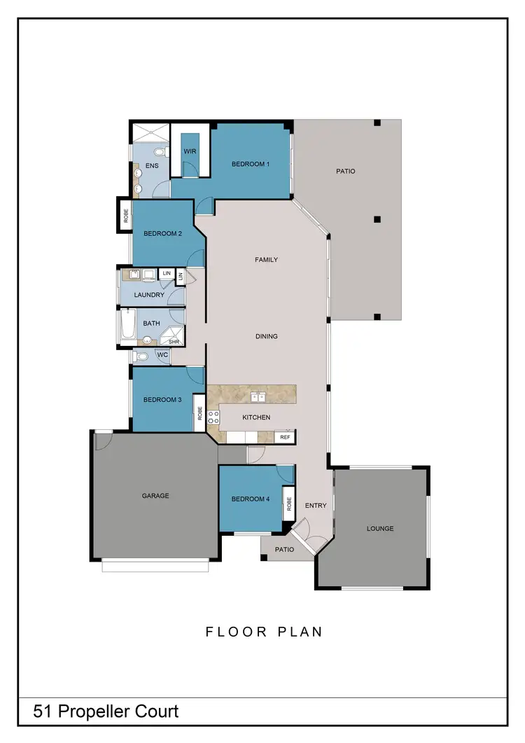 Floorplan of Homely house listing, 51 Propeller Court, Trinity Beach QLD 4879