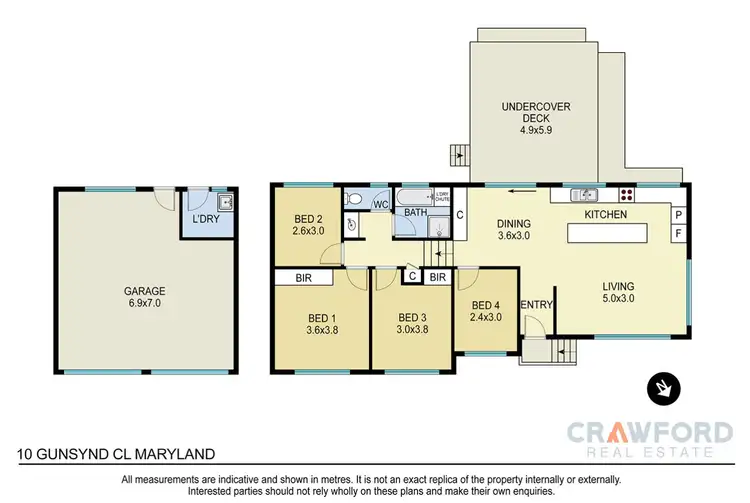 Floorplan of Homely house listing, 10 Gunsynd Close, Maryland NSW 2287