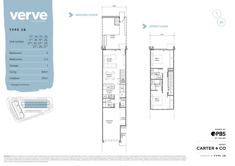 Floorplan of Homely townhouse listing, 22/Block 1 Section 78, Taylor ACT 2913