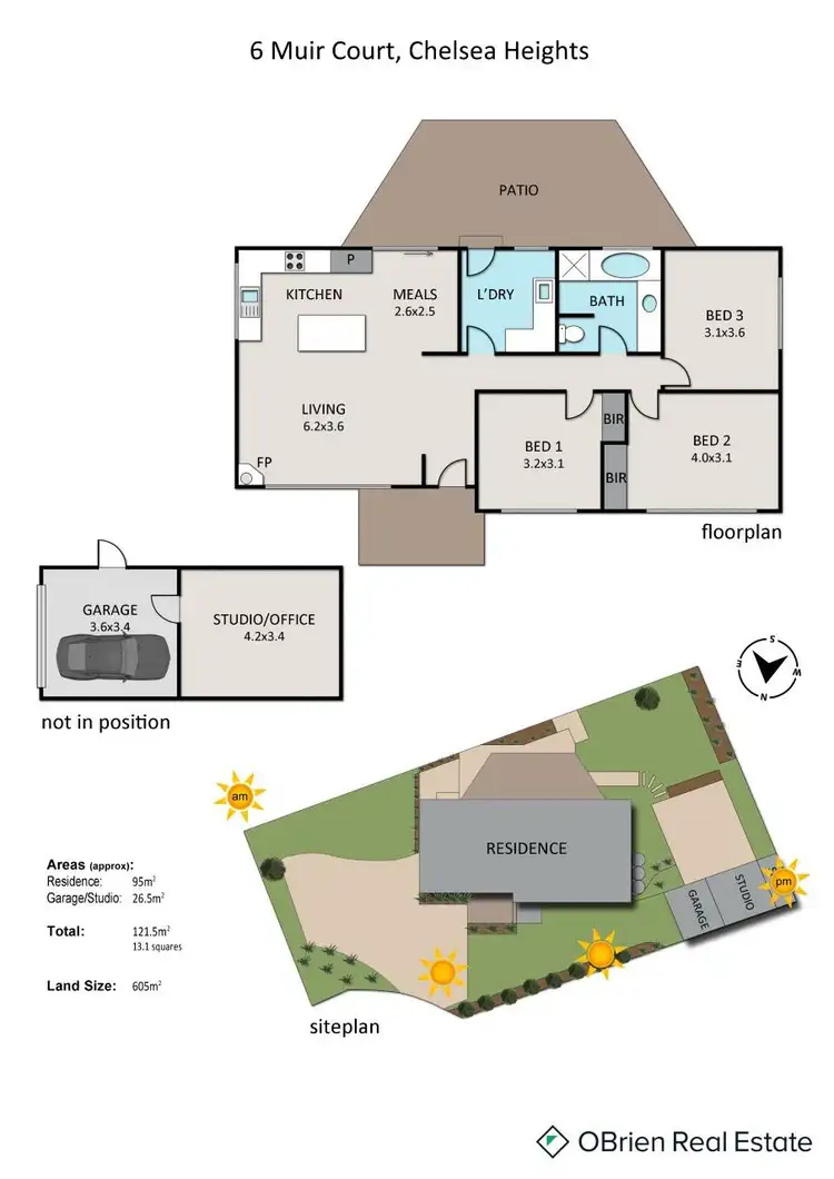 Floorplan of Homely house listing, 6 Muir Court, Chelsea Heights VIC 3196