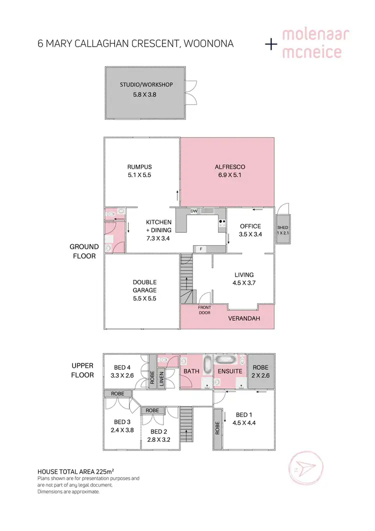 Floorplan of Homely house listing, 6 Mary Callaghan Crescent, Woonona NSW 2517