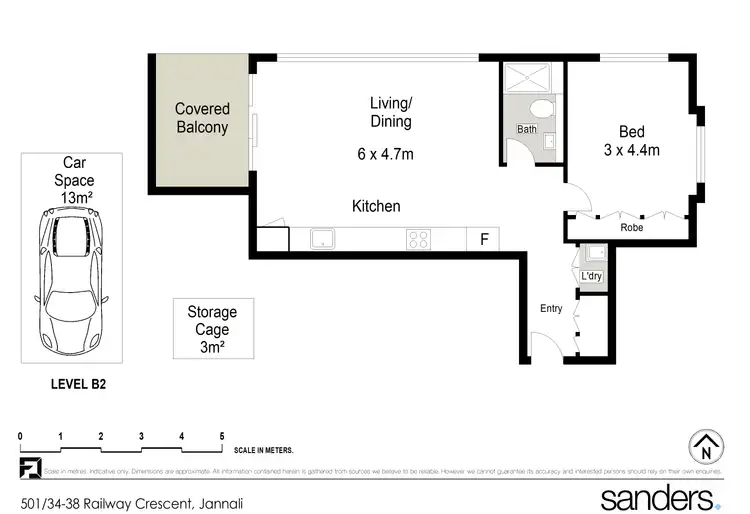 Floorplan of Homely apartment listing, 501/34 Railway Crescent, Jannali NSW 2226