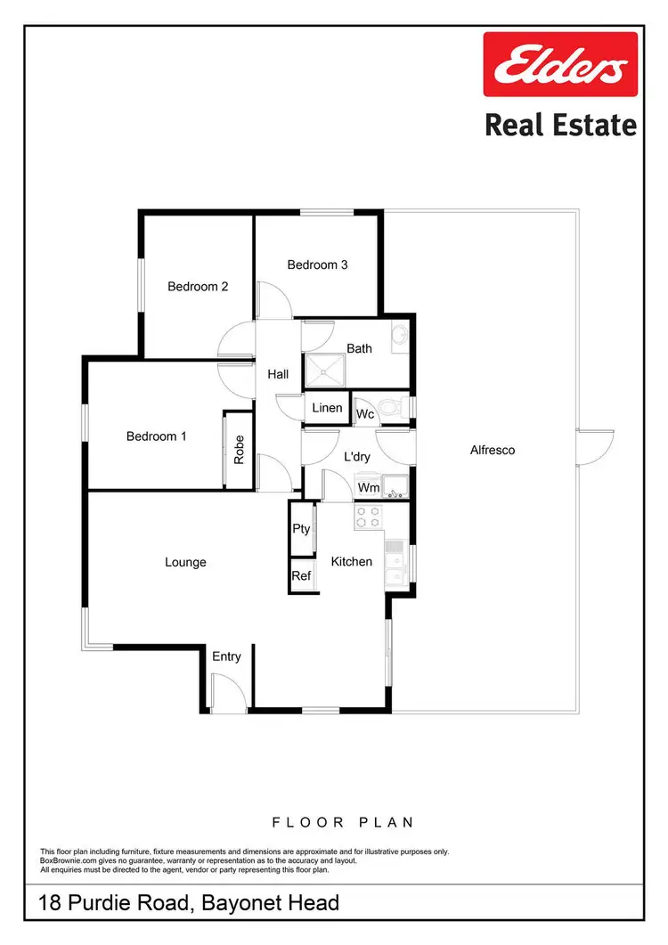 Floorplan of Homely house listing, 18 Purdie Road, Bayonet Head WA 6330
