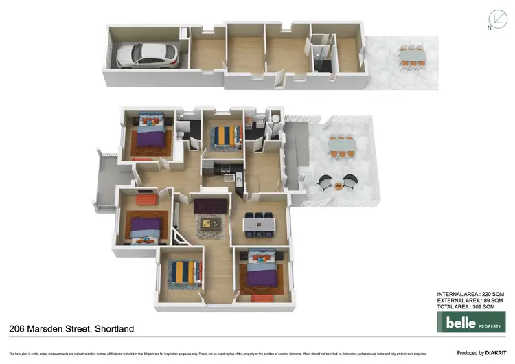 Floorplan of Homely house listing, 206 Marsden Street, Shortland NSW 2307