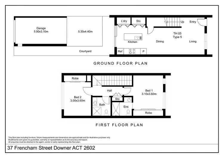 Floorplan of Homely house listing, 37 Frencham Street, Downer ACT 2602