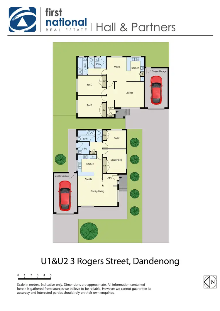 Floorplan of Homely block of units listing, 1 & 2/3 Rogers Street, Dandenong VIC 3175