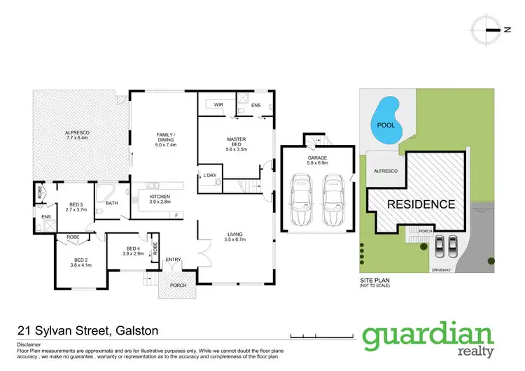 Floorplan of Homely house listing, 21 Sylvan Street, Galston NSW 2159