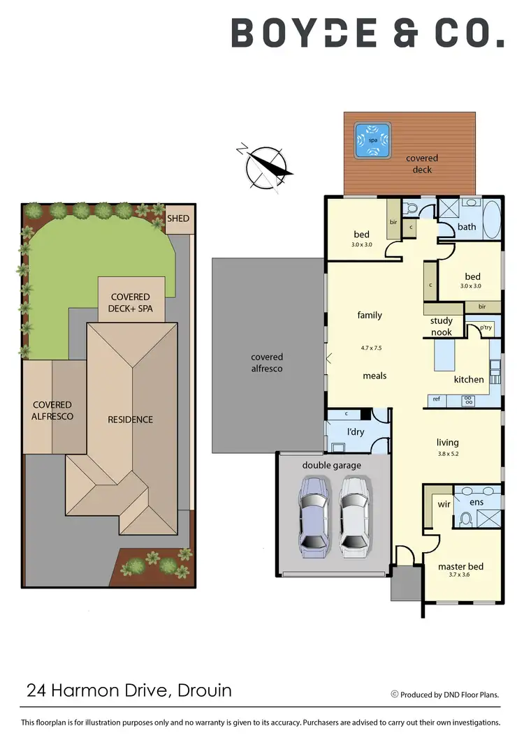 Floorplan of Homely house listing, 24 Harmon Drive, Drouin VIC 3818