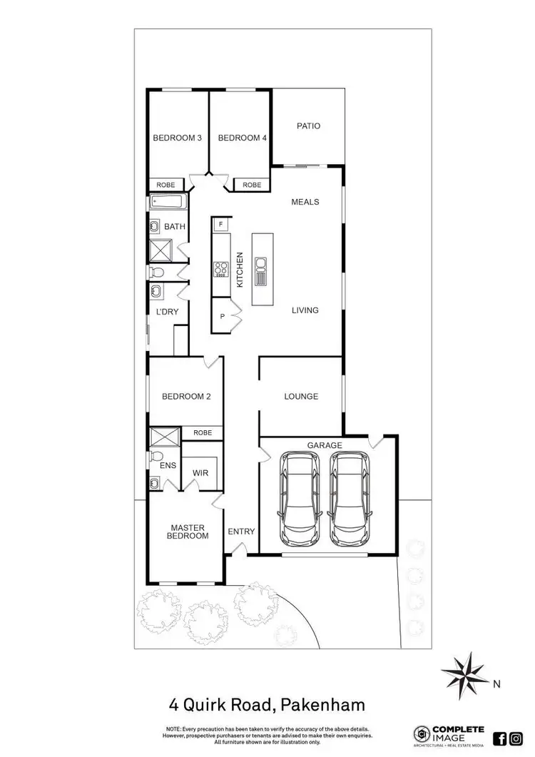 Floorplan of Homely house listing, 4 Quirk Road, Pakenham VIC 3810