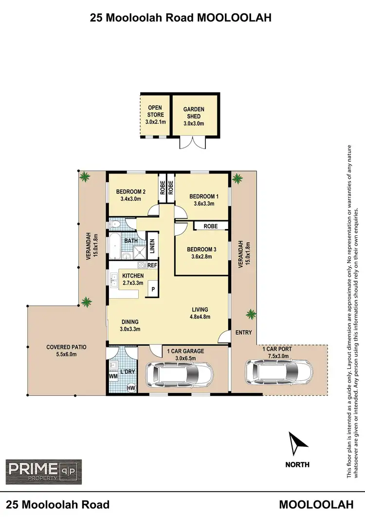 Floorplan of Homely house listing, 25 Mooloolah Road, Mooloolah Valley QLD 4553