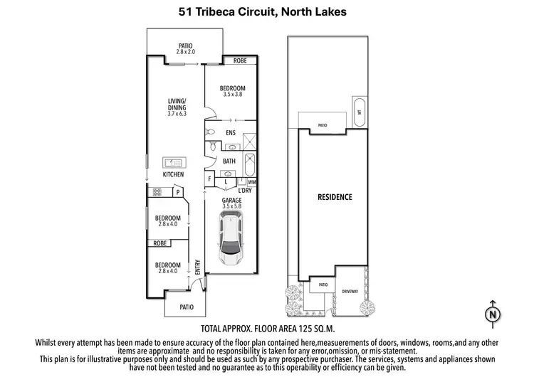 Floorplan of Homely house listing, 51 Tribeca Circuit, North Lakes QLD 4509