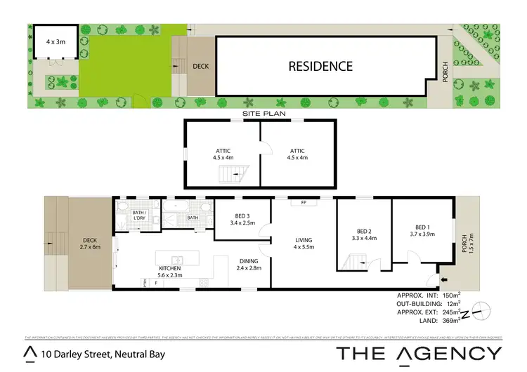 Floorplan of Homely house listing, 10 Darley Street, Neutral Bay NSW 2089