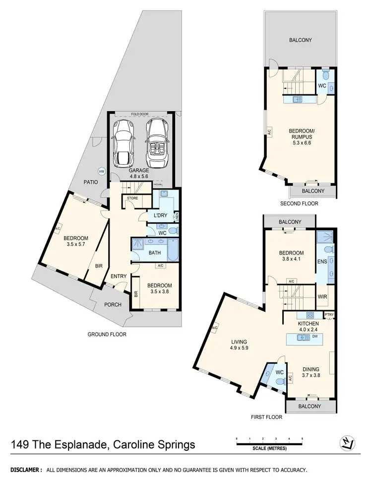 Floorplan of Homely house listing, 149 The Esplanade, Caroline Springs VIC 3023