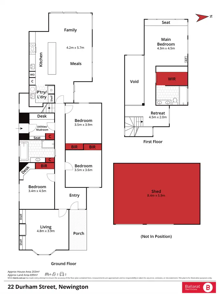 Floorplan of Homely house listing, 22 Durham Street, Newington VIC 3350
