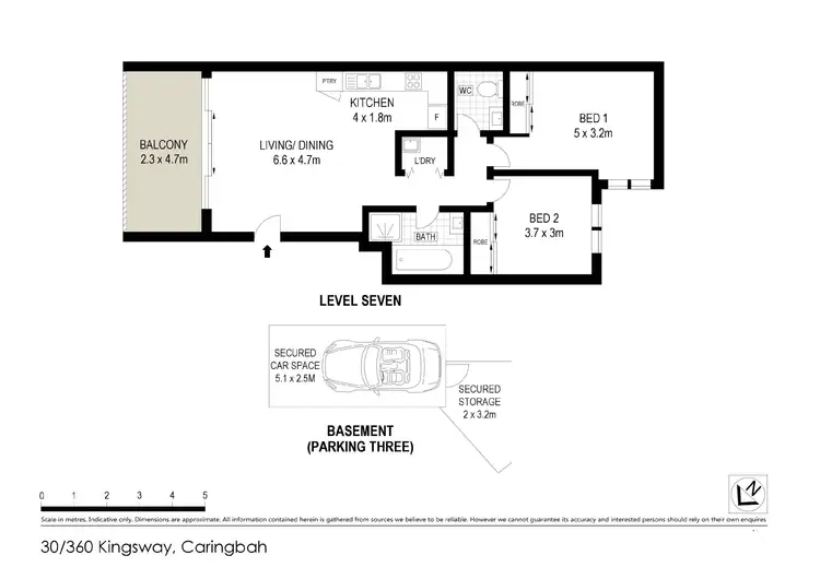 Floorplan of Homely apartment listing, 30/360 Kingsway, Caringbah NSW 2229