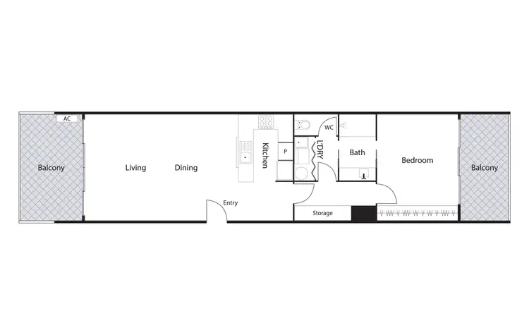 Floorplan of Homely apartment listing, 85/12 David Street, Turner ACT 2612