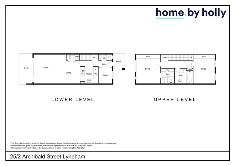 Floorplan of Homely townhouse listing, 25/2 Archibald Street, Lyneham ACT 2602