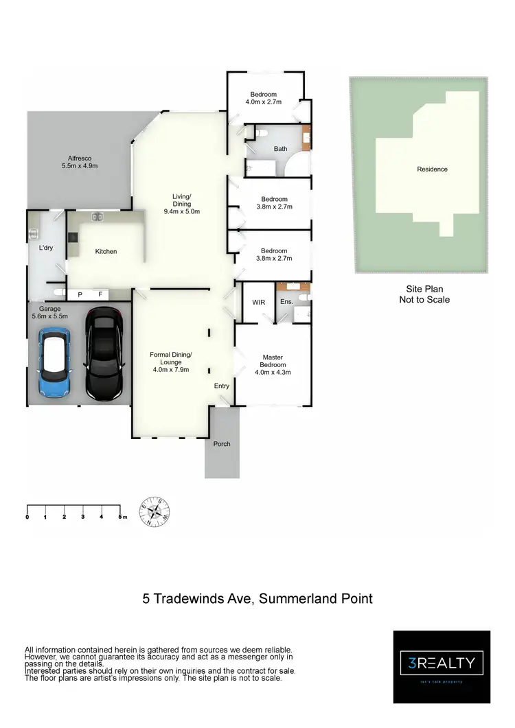 Floorplan of Homely house listing, 5 Tradewinds Avenue, Summerland Point NSW 2259