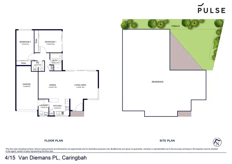 Floorplan of Homely villa listing, 4/15 Van Dieman Place, Caringbah NSW 2229
