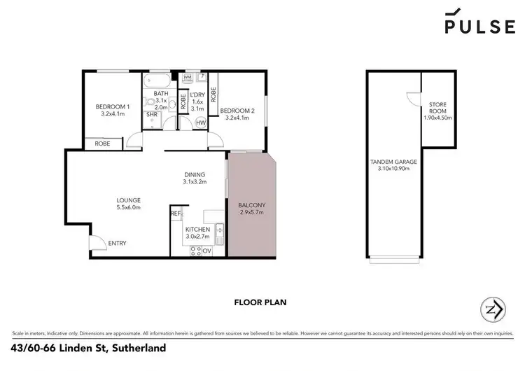 Floorplan of Homely unit listing, 43/60-66 Linden Street, Sutherland NSW 2232
