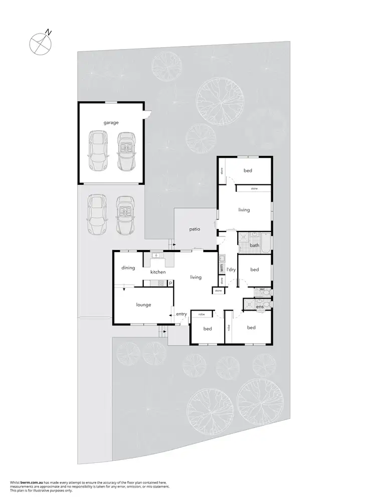 Floorplan of Homely house listing, 19 Bannerman Place, Holt ACT 2615