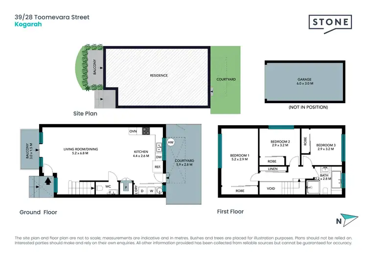 Floorplan of Homely townhouse listing, 39/28 Toomevara Street, Kogarah NSW 2217