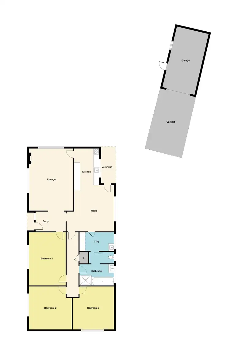 Floorplan of Homely house listing, 27 Barr Street, Maryborough VIC 3465
