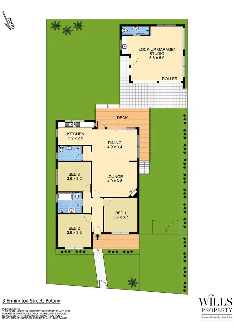 Floorplan of Homely house listing, 3 Ermington Street, Botany NSW 2019