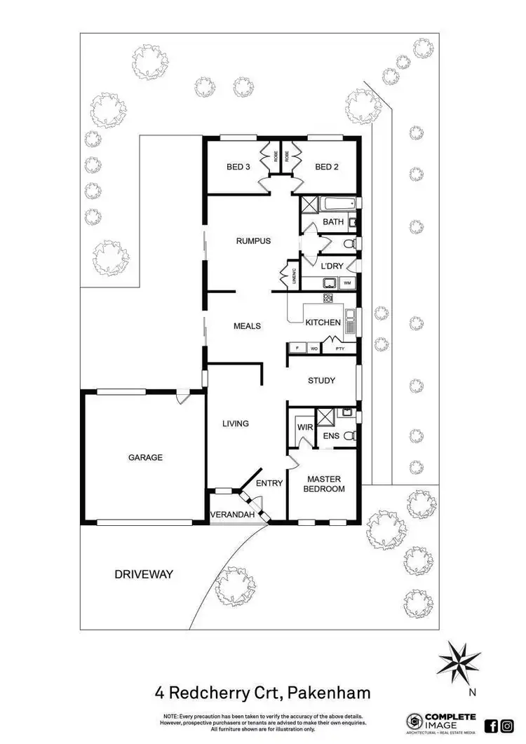 Floorplan of Homely house listing, 4 Redcherry Court, Pakenham VIC 3810