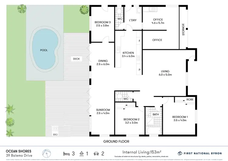 Floorplan of Homely land listing, 39 Balemo Drive, Ocean Shores NSW 2483
