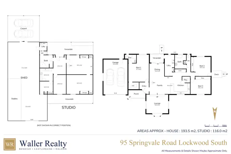 Floorplan of Homely house listing, 95 Springvale Road, Lockwood South VIC 3551