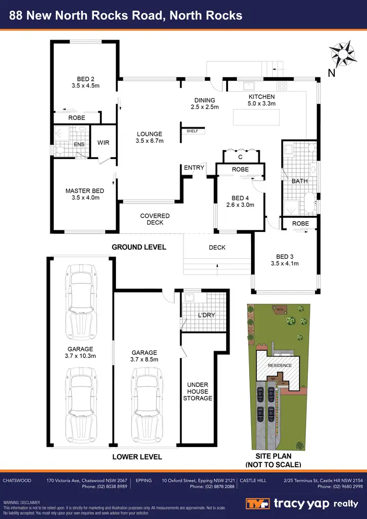 Floorplan of Homely house listing, 88 New North Rocks Road, North Rocks NSW 2151