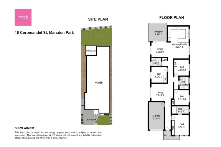 Floorplan of Homely house listing, 18 Coromandel Street, Marsden Park NSW 2765