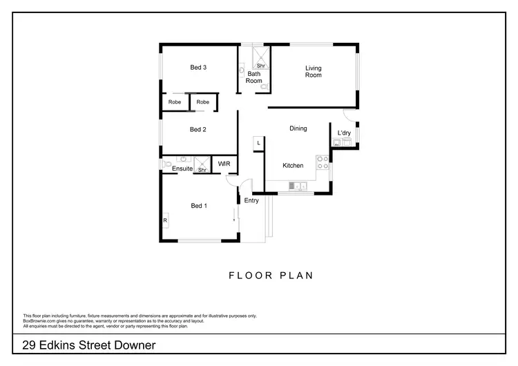 Floorplan of Homely house listing, 29 Edkins Street, Downer ACT 2602
