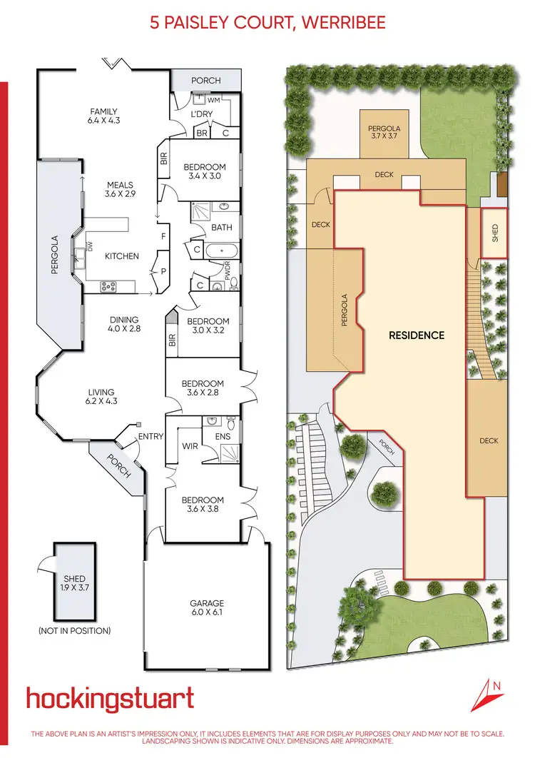 Floorplan of Homely house listing, 5 Paisley Court, Werribee VIC 3030