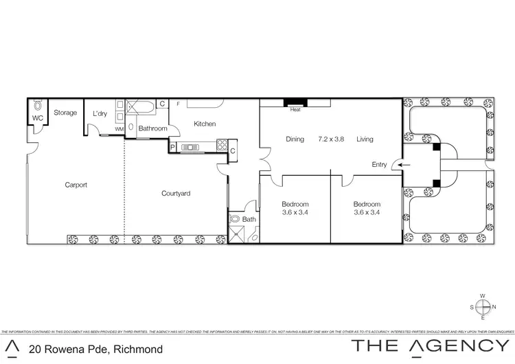 Floorplan of Homely house listing, 20 Rowena Parade, Richmond VIC 3121