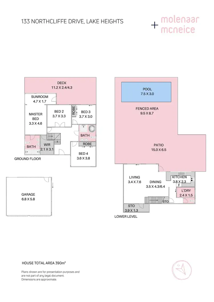 Floorplan of Homely house listing, 133 Northcliffe Drive, Lake Heights NSW 2502