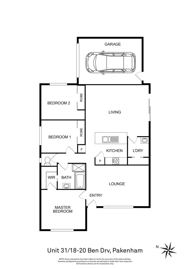 Floorplan of Homely house listing, 31/18-20 Ben Drive, Pakenham VIC 3810