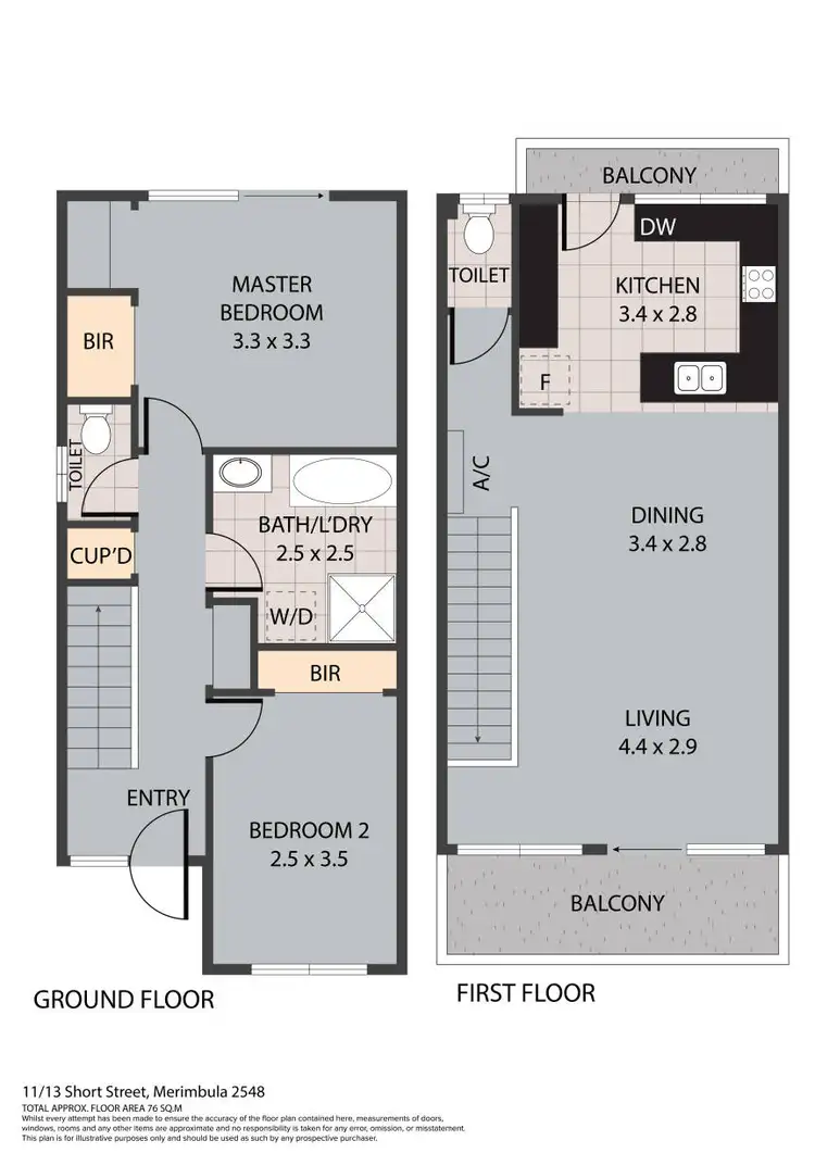 Floorplan of Homely unit listing, 11/13 Short Street, Merimbula NSW 2548