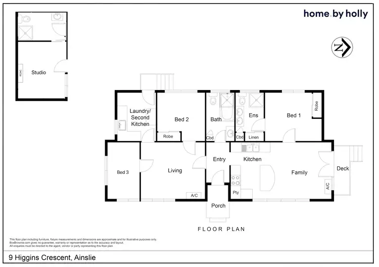 Floorplan of Homely house listing, 9 Higgins Crescent, Ainslie ACT 2602
