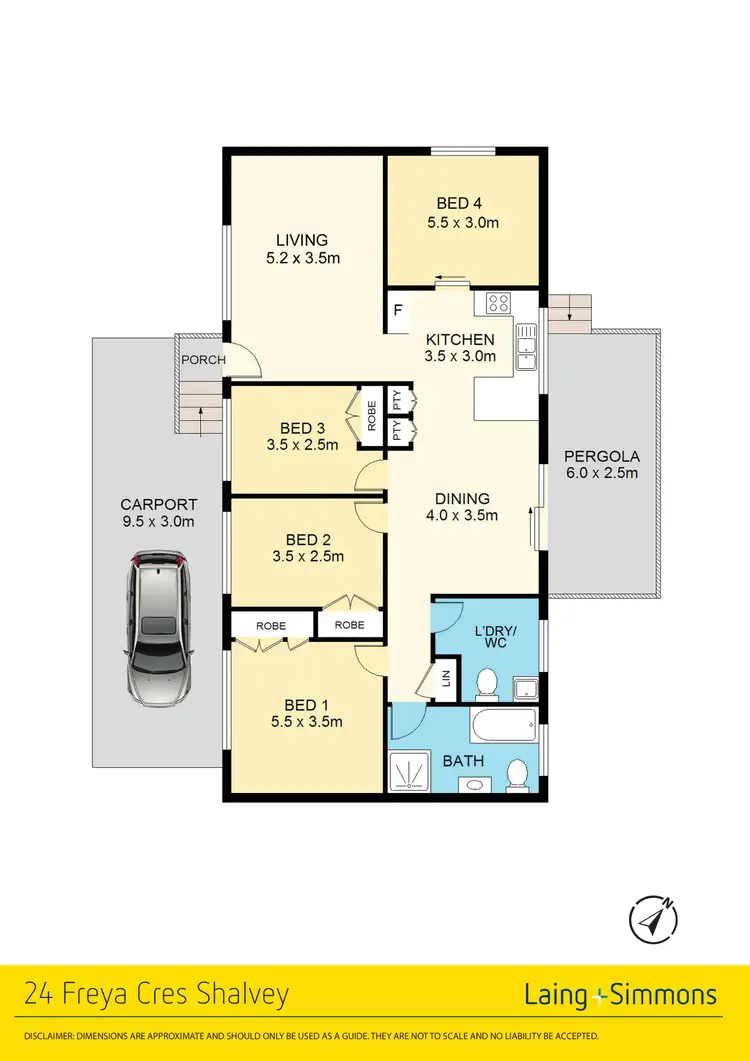Floorplan of Homely house listing, 24 Freya Crescent, Shalvey NSW 2770