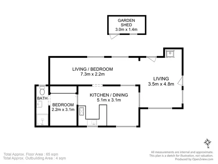 Floorplan of Homely house listing, 77 Sommers Bay Road, Murdunna TAS 7178