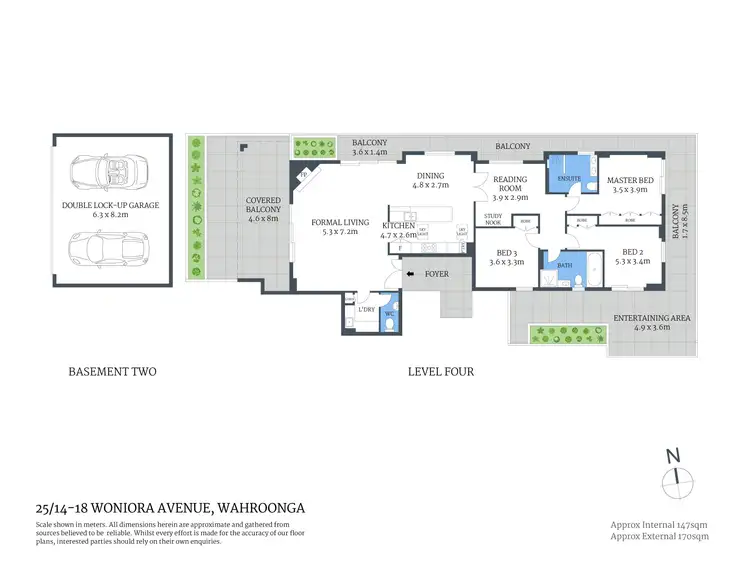 Floorplan of Homely apartment listing, 25/14-18 Woniora Avenue, Wahroonga NSW 2076